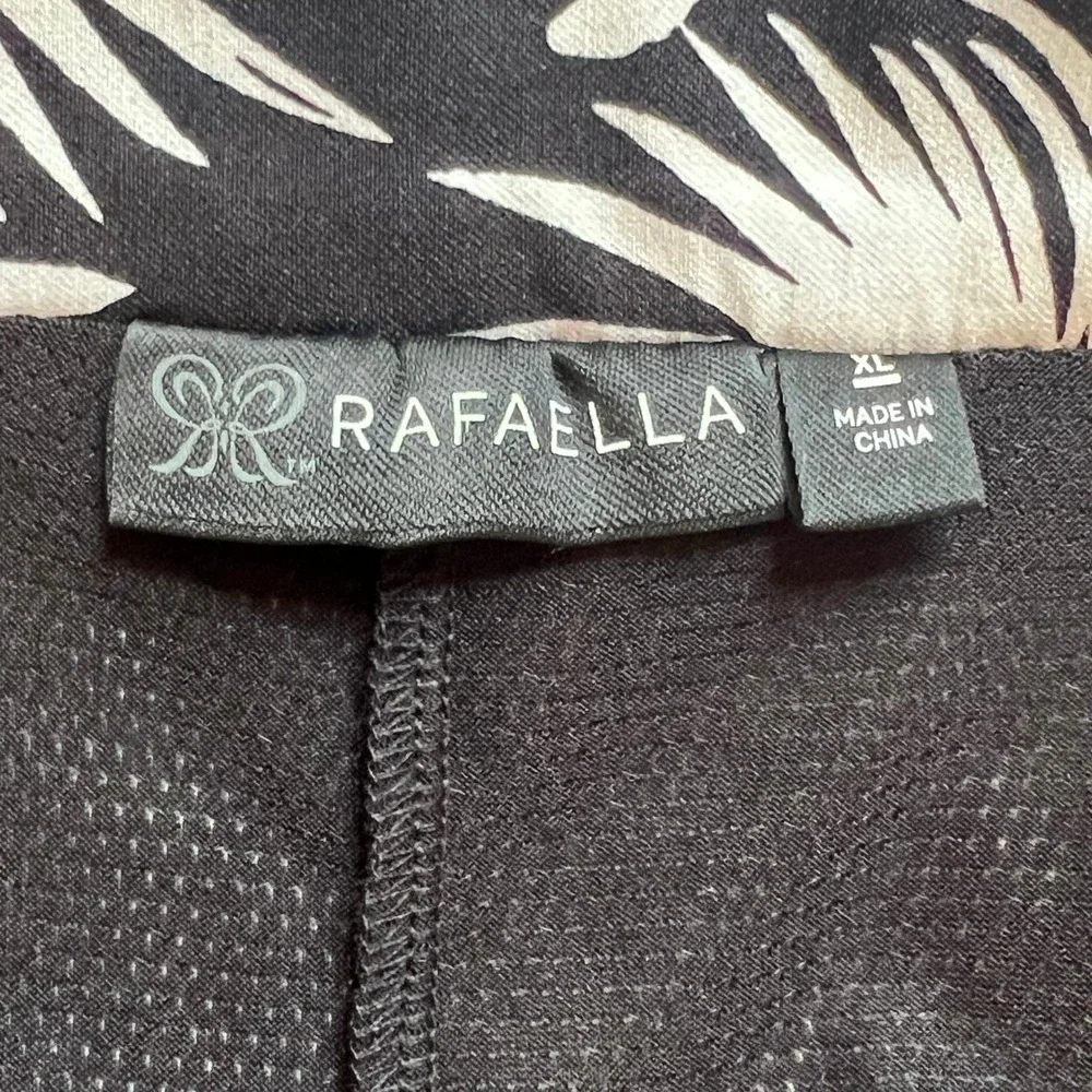 Rafaella Womens XL Stretch Skort Black White Tropical Floral - Picture 5 of 8